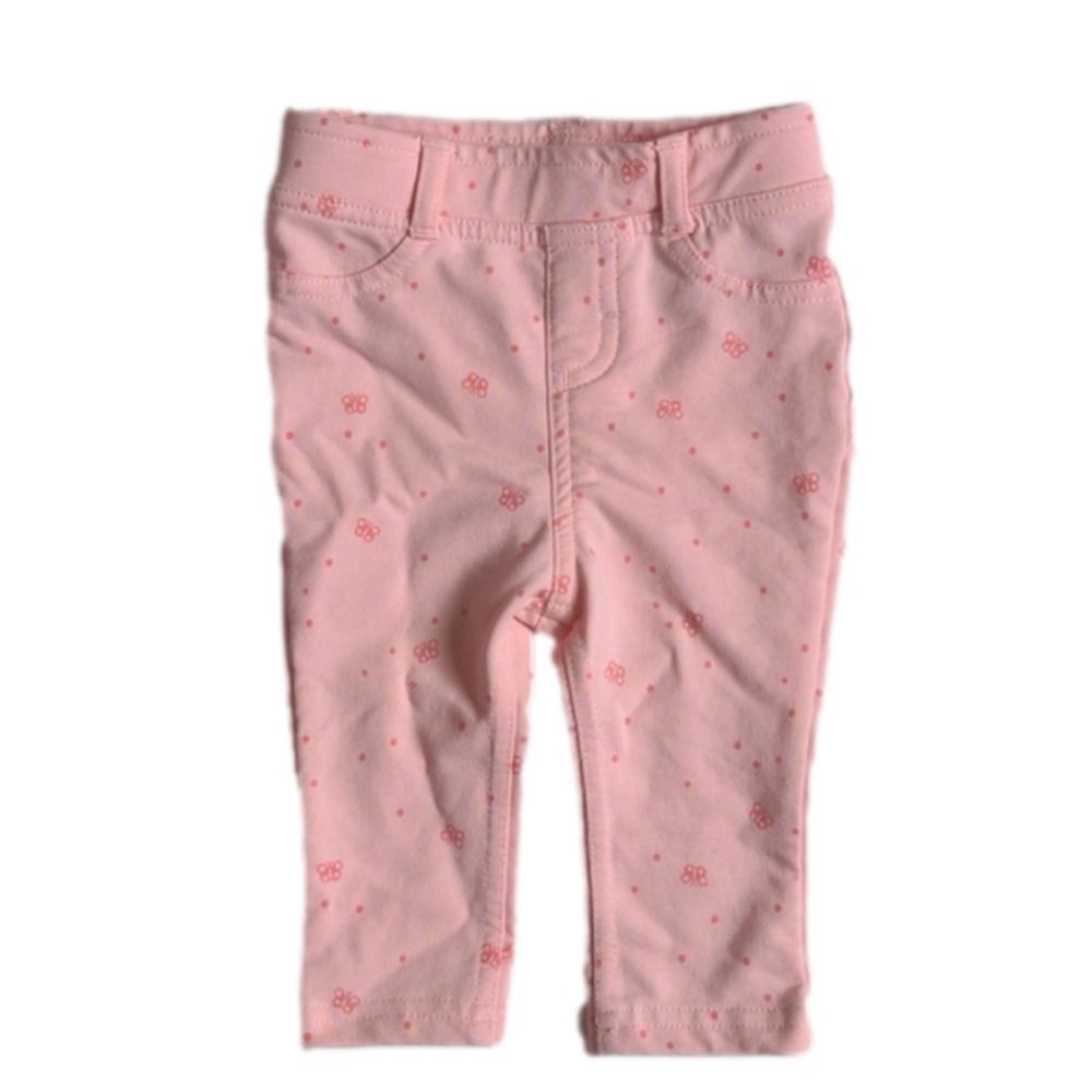 Joe Fresh Pink Flower Infant Pants * 3-6M